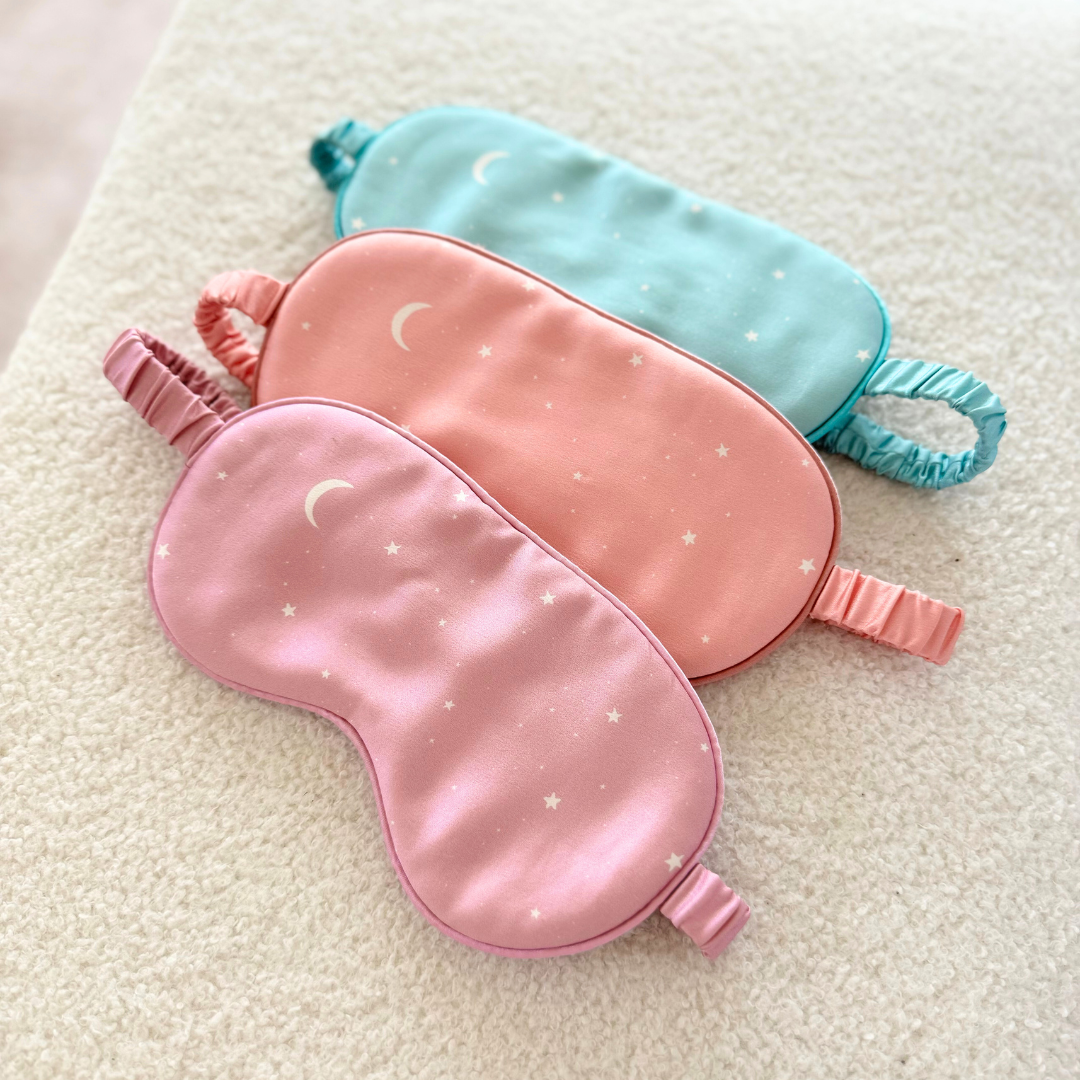 100% Mulberry Silk Eye Mask - Blue