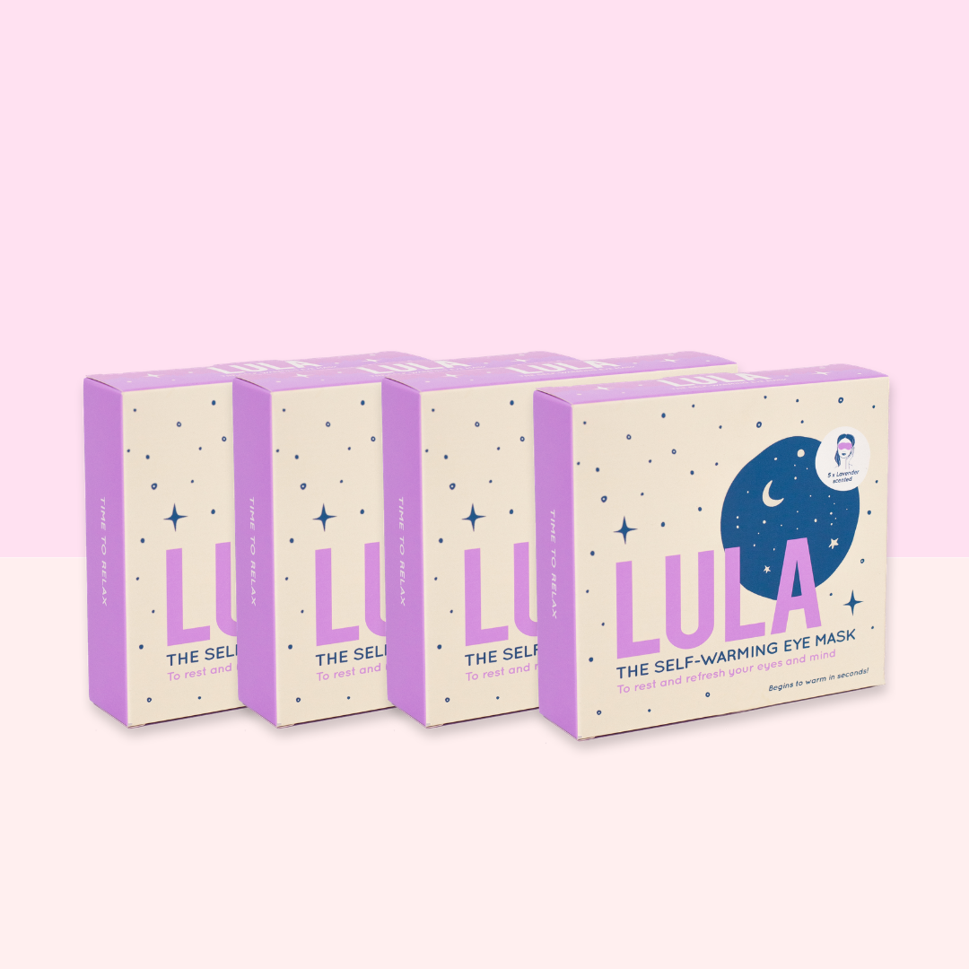 BUNDLE OF 4 x  LAVENDER SELF-WARMING EYE MASK (4 BOXES, 5 MASKS PER BOX)