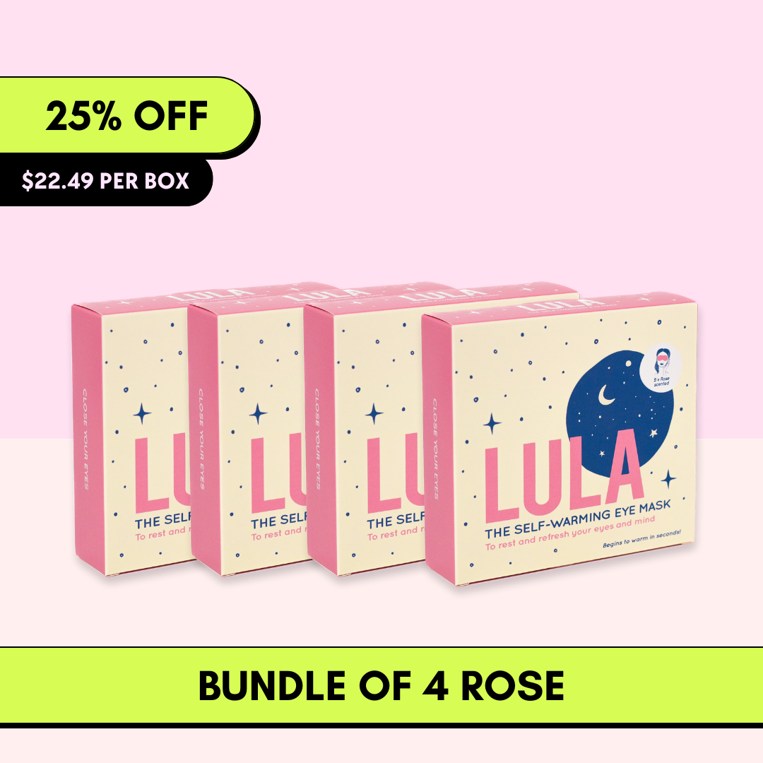 BUNDLE OF 4: ROSE SELF-WARMING EYE MASK (4 BOXES, 5 MASKS PER BOX)