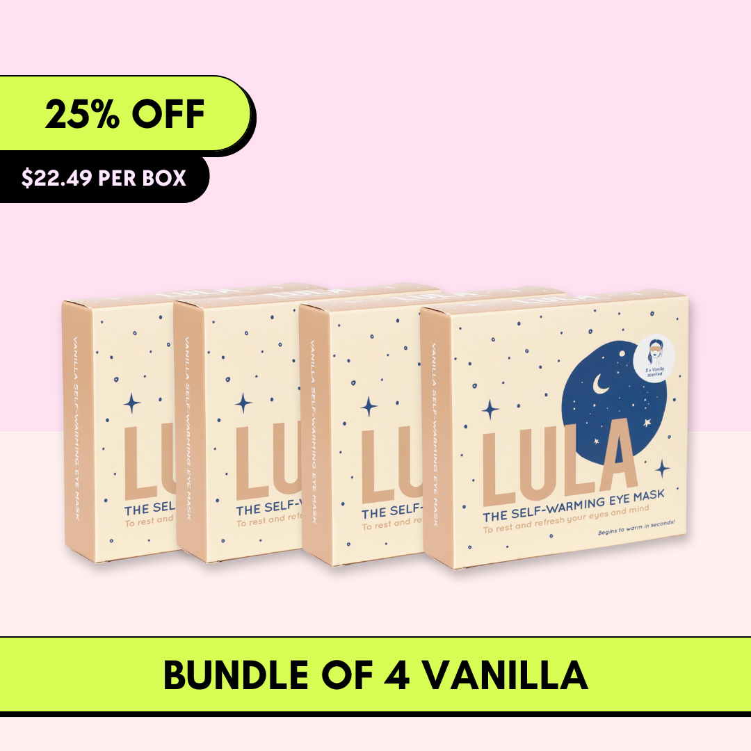 BUNDLE OF 4 : VANILLA SELF-WARMING EYE MASK (4 BOXES, 5 MASKS PER BOX)